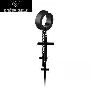Faux écarteur oreille homme clip's