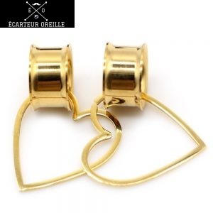 Ecarteur avec boucle d'oreille coeur