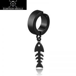 Faux piercing écarteur oreille pendentif