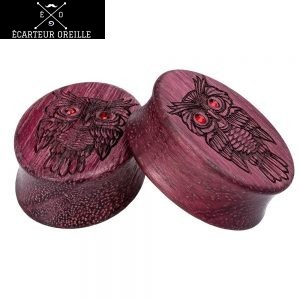 Ecarteur bois sculpté Hibou