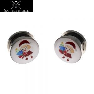Ecarteur oreille Noël rouge