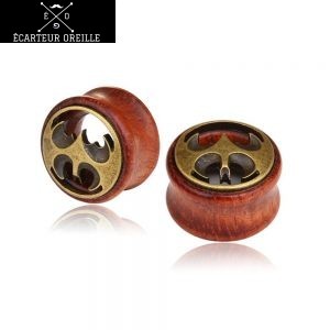 Ecarteur piercing bois et or