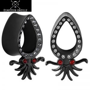 Piercing écarteur Poulpe et strass