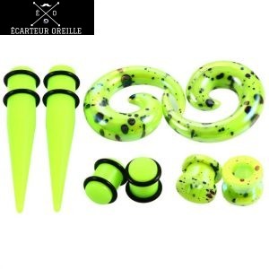Kit stretching oreille débutant vert