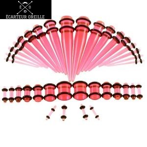 Kit écarteur oreille Rose