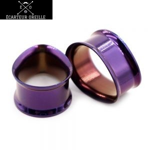 piercing tunnel 10mm violet