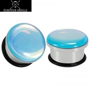 Plug oreille 8mm bleu clair