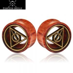 Ecarteur plug en bois pyramide