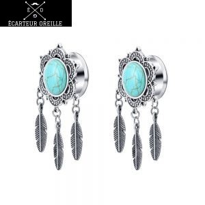 Ecarteur bijou argent et bleu pour femme