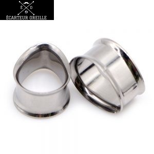 Ecarteur 8mm en forme ovale argent