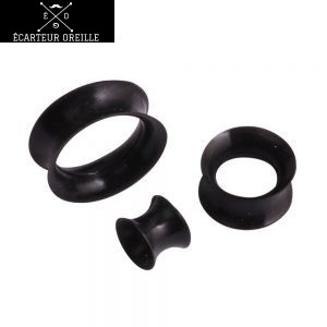 Ecarteur tunnel silicone noir