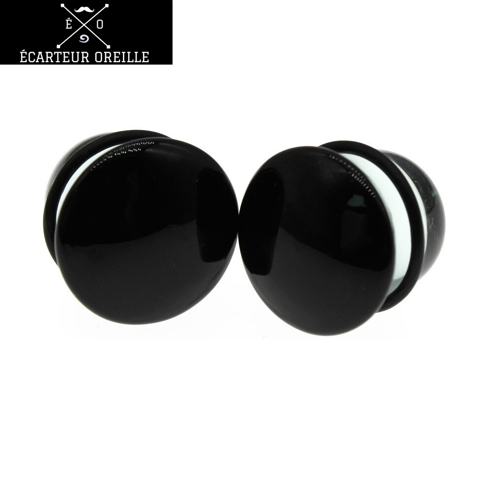ecarteur oreille verre noir homme