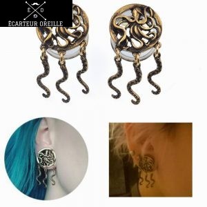 Ecarteur oreille pendant pieuvre