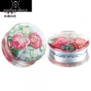 Ecarteur plug fleur rose