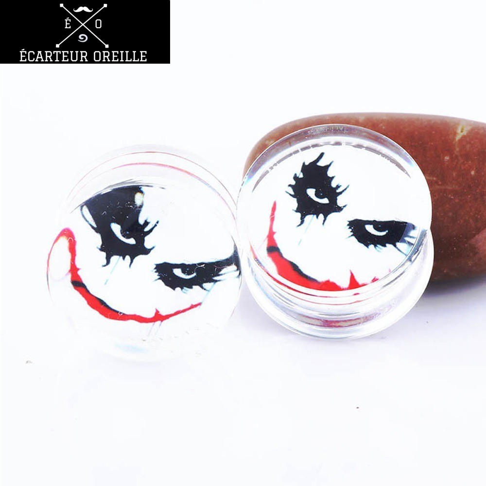 Écarteurs/Tunnels Pour Oreilles En Acrylique Transparent Bleu - Lot De 2 - Tailles 4mm à 25mm - Pour Piercing Homme/Femme