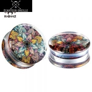 Plug mandala coloré