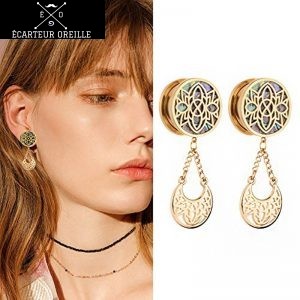 Ecarteur acier chirurgical pendentif mandala