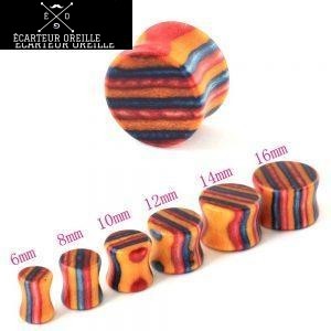 Écarteurs Oreilles Tunnel En Bois Noir - Lot De 2 Pièces, Taille 18mm (0G) - Surface Lisse Hypoallergénique - 7