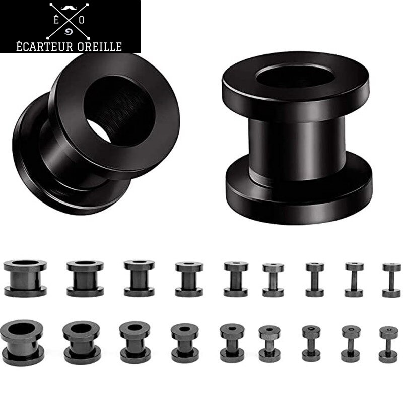 lot ecarteur oreille pas cher noir