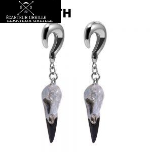 Poids écarteur vintage tête d'oiseau 6mm