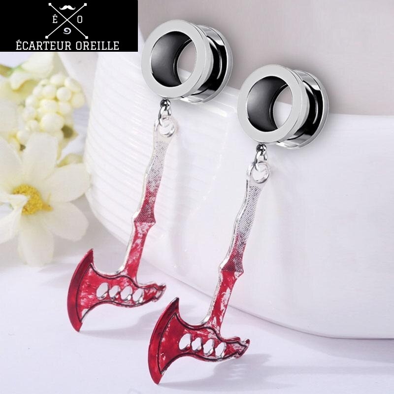 2 Écarteurs Oreille Acrylique Noir 18-25 Mm - Cône Extension Lobes, Piercing | Taille Au Choix - 5